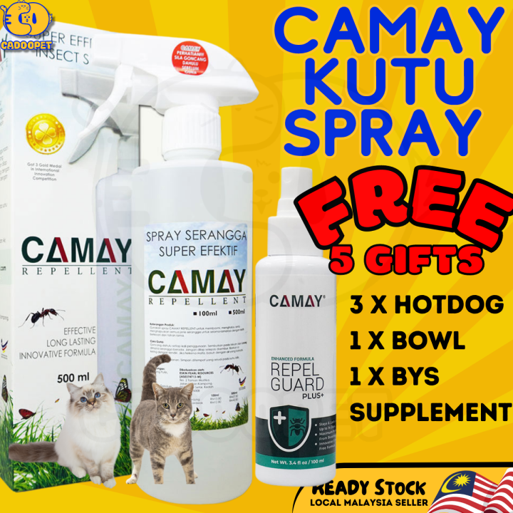 CAMAY SPRAY CAT FLEA TICK REPELLENT SPRAY KUTU KUCING SEMUT PEPIJAT