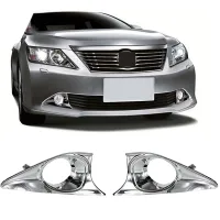 Car Hoping Front Bumper Fog Light Cover for TOYOTA CAMRY 2012 2013 2014 ABS Chrome Fog Lamp Hood