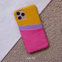 เคสโทรศัพท์ ( MMEGA80 ลดเพิ่ม 80.-) MUSE 3Tone Card Holder Phone Case COLORFUL (X/Xs/Xs Max/Xr) เคสโทรศัพท์สวยๆ เคสมือถือสวยๆ