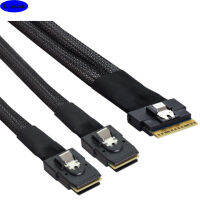 8I SAS แบบบางถึง4พอร์ต MINI SAS 8087 Server Connection Cable