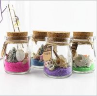 【NEW】 Jime Shops น่ารัก Conch Sea Sand Mini Clear Cork Stopper ของขวัญขวดแก้ว Vials Jars คอนเทนเนอร์ DIY Wishing ขวดจัดส่งฟรี