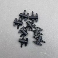 Black 6x4mm Black 6x4mm 8PCS Plastic 2 Way Ink Valve Two Ways For Solvent UV Printer Flora Xuli Roland Aifa Ink Tube Switch CISS System Manual Valve