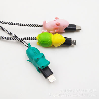 【COD】New 36 models Cute Animal Cable Bite Cable Protector Cord Wire Protection for Android Type-c Phone Data Cable