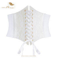 SISHION โปร่งใส Underbust ลูกไม้รัดตัวเข็มขัด VD2688สีขาวสีชมพูสีดำสีแดงยืดหยุ่นกว้างเอว Gaine Amincissante Femme Gorset