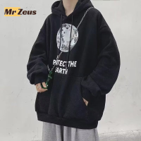 Zeus Sports เสื้อสเวตเตอร์  เสื้อกันหนาวมีฮู้ด เสื้อกันหนาว เสื้อแขนยาวชาย เสื้อกันหนาว จับคู่ง่าย เฉพาะ ขี้ขลาด การออกแบบที่เป็นเอกลักษณ์ MWY2392VUV 39Z230926