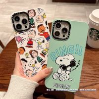 CASETiFY Peanuts Comics Cute Snoopy Phone Case Compatible For iPhone 14 13 12 Pro Max 11 Pro Max X XR XS MAX 7 8 Plus Case Flannel Silicone Protection Shockproof Soft Cover