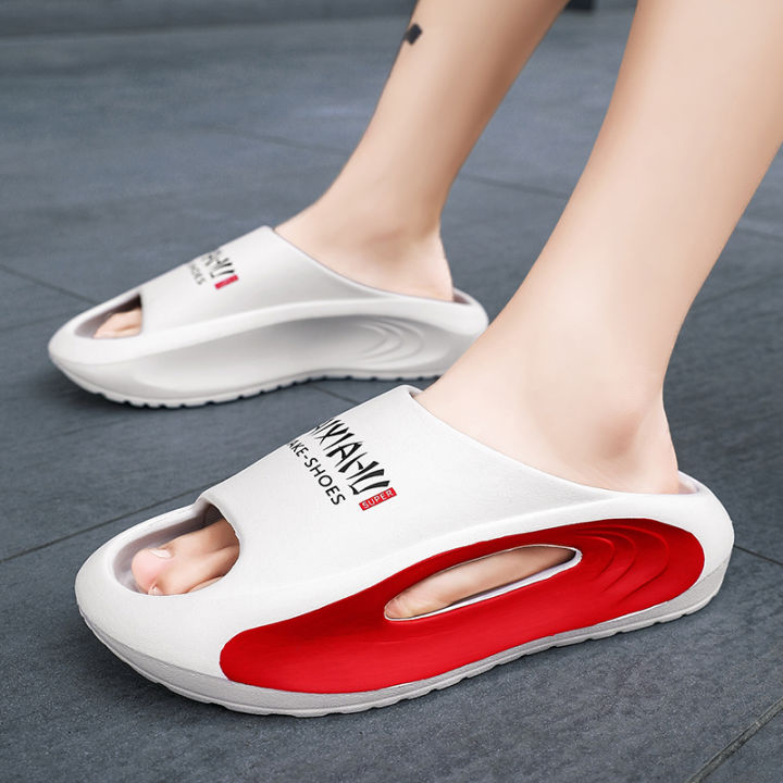 laochra-รองเท้าสลิปเปอร์สำหรับผู้ชาย-คู่รักรองเท้าสไลด์กลางแจ้งแฟชั่นมาใหม่ล่าสุดไม่ลื่นรองเท้าลำลอง