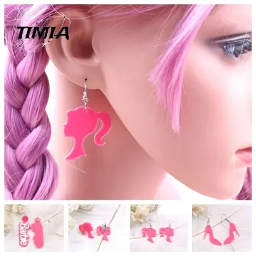 Buy ToniQ Barbie Multi-Color Shape Stud Earrings For Women Set Of 12 Online