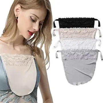 Cheap Women's Bra Insert Invisible Cleavage Cover Up Clip On Lace Mock  Camisole Instant Summer