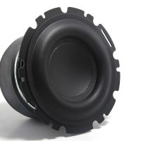 1PC 4.5 Inch Mid Woofer Speaker Unit 4Ohm 50W Deep Bass Subwoofer Large Rubber Loudspeaker Subwoofer Car Audio Home Theater DIY