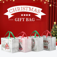 Decorative Holiday Bags Santa Claus Hand Bag Christmas Tree Decoration Christmas Series Hand-held Gift Bags Elk Hand Bag