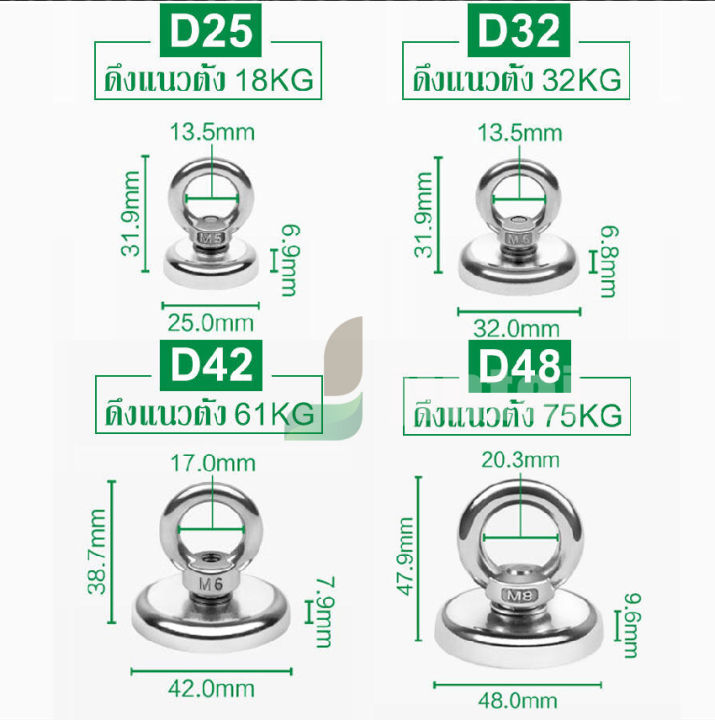 แม่เหล็กแรงดูดสูง-neodymium-recovery-แม่เหล็กเก็บของ-แม่เหล็กแรงสูง-แม่เหล็ก-magnet-neodymium-แม่เหล็กเก็บของแรงดูดสูง-พร้อมส่ง