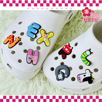 ตัวติดรองเท้า Crocs Jibbitz  ลาย ตัวอักษร A-Z สินค้าพร้อมส่งจากไทย จัดส่งเร็ว