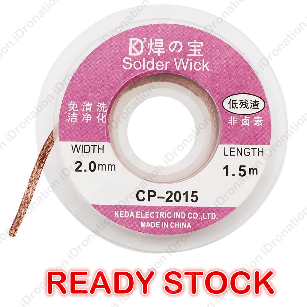 2.0 mm Desoldering Braid Solder Remover Wick Copper Spool Wire 1.5m SC 