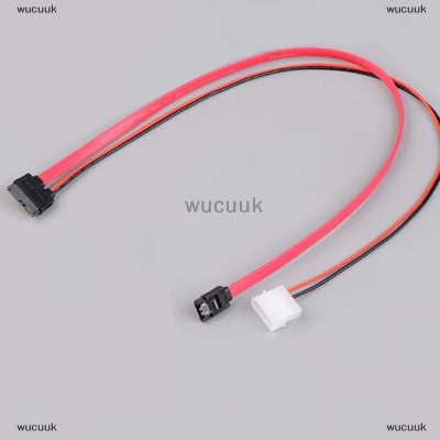 wucuuk 7 + 6 PIN Slimline SATA CABLE สำหรับ Slim latop SATA DVD +/-RW Drive สายไฟเข้ากับ PC