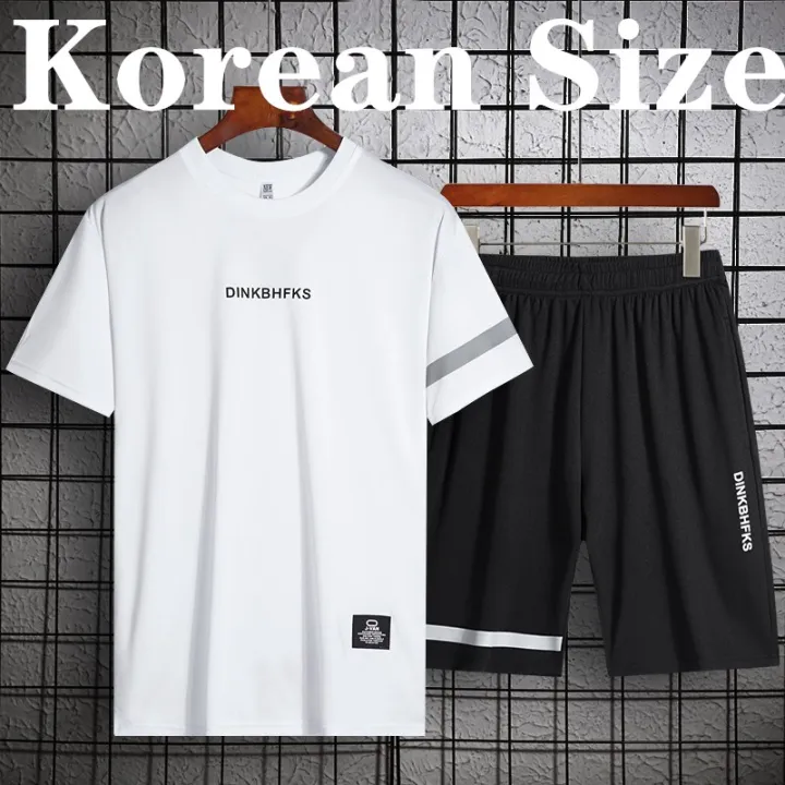 mate microfoon Sociologie SIMPLE DS set Korean fashion trend Terno T-shirt + shorts unisex size  Korean size | Lazada PH