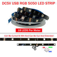 RGB 5050 Bluetooth APP Control LED Lights Strip DC5V USB 3 Key Flexible Decoration Lamp Room TV PC Background Luces String