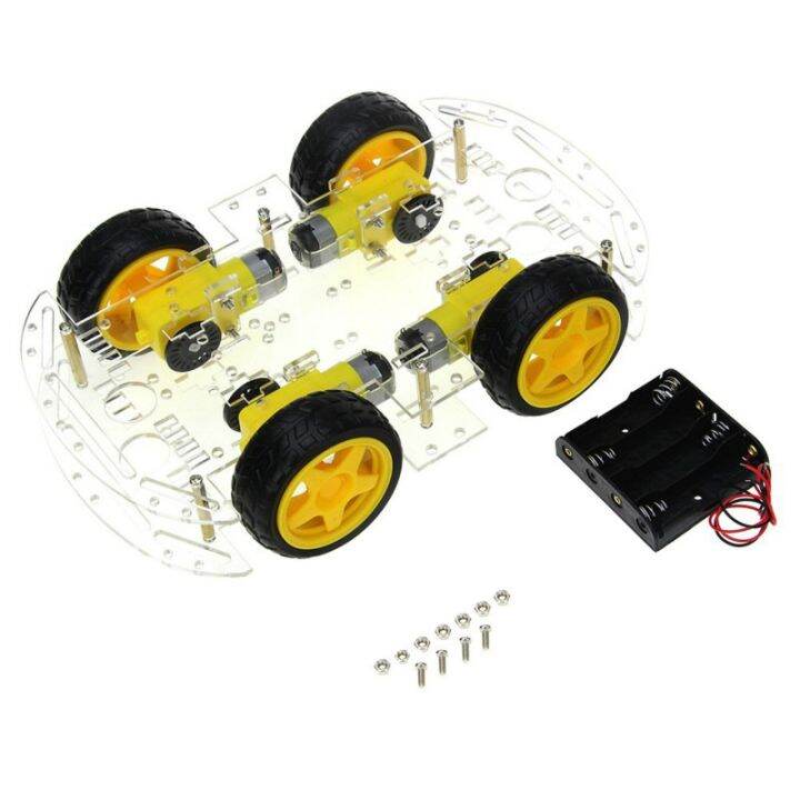 intelligent-robot-assembly-car-kit-to-build-robot-acrylic-car-base-car-learning-programming-kit