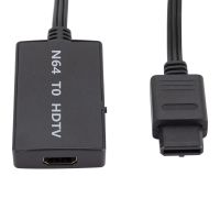 Black N64 to HDMI-compatible Converter,for Nintendo 64 Plug&amp;Play HDMI Cable For HD ,Projector,Monitor,Computer HD Link Cable