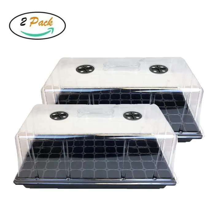 【Litgrow】2Pack Seedling Starting Trays,10x20 Inches Germination Kit