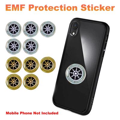 10PCS EMF Protection Sticker Anti Radiation Cell Phone Sticker for Phone Laptop iPad and All Electronic Devices