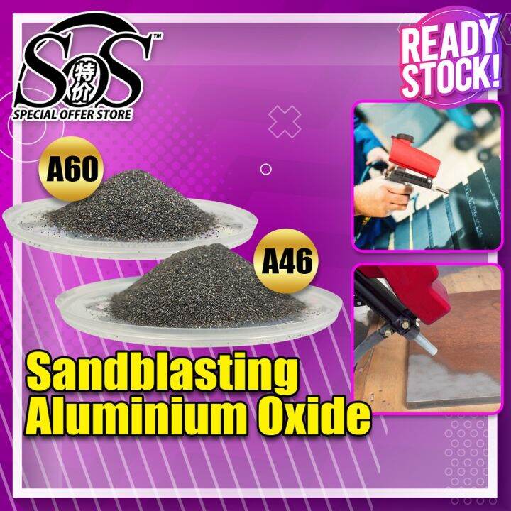 【1KG Aikka Aluminium Sandblasting Sand】 46 & 60 Pasir Sand Blasting