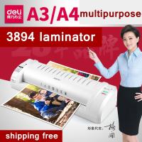 Laminator Deli-3893 เครื่องเคลือบบัตร เครื่องเคลือบเอกสาร เครื่องเคลือบบัตร ขนาด A4 พร้อมเส้นแบ่งกระดาษ เคลือบเอกสาร รูปถ่าย ปรับได้ 2 ระดับ ไม่มีฟองอากาศ เหมาะสำหรับโรงเรียน ร้านถ่ายเอกสาร เคลือบที่บ้านได้ง่ายๆ