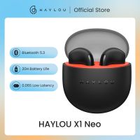 HAYLOU X1หูฟัง5.3บลูทูธ Neo TWS 0.06S เวลาแฝงต่ำแบตเตอรี่20ชั่วโมงน้ำหนักเบาหูฟังเสียบหูไร้สายควบคุมด้วยระบบสัมผัส