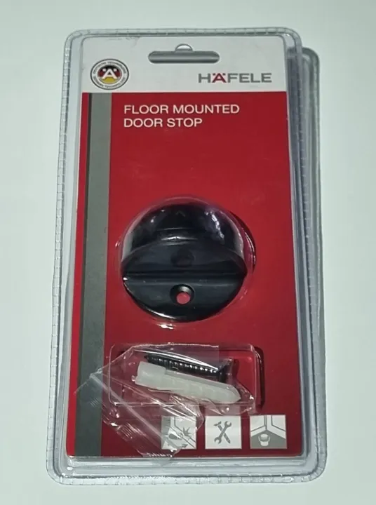Hafele dome door stopper (Black Matt) Lazada PH