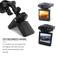 2.4 Inch Dash Cam Xe ĐẦU GHI HÌNH Camera 270 Độ Xoáy Dash Cam LED Đèn HỒNG thumbnail