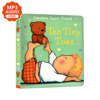 Ten Tiny Toes Good Night Story Book Board Books Hard Cover Children Book Caroline Jayne Church Books Picture Book Bedtime Reading Preschool Enlightenment Education Early Learning Materials for Kids Baby Toddler Book Beginner Readers Gifts