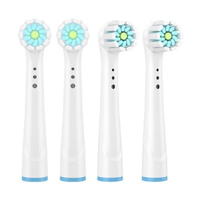 4pcs Sensitive Gum Care Toothbrush Heads For Oral B Toothbrush Head Soft BristleVitality Dual Clean Cross Action Brush Head