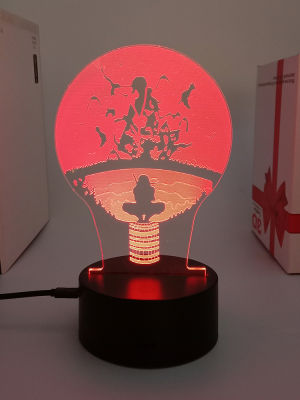 Uchiha Itachi 3d led lamp for bedroom manga night lights anime action figure Decoration lampara noche