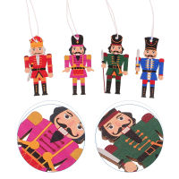 BESTOMZ 12pcs nutcracker จี้ไม้ cutouts cutouts จี้ไม้จี้สำหรับภูมิทัศน์ปาร์ตี้