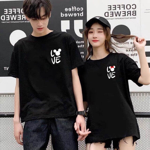Valentine couple tshirt couple tshirt mens and women (unisex) Lazada PH