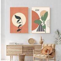 [COD] modern fresh plant living room dining decoration painting warm corridor background wall light luxury hanging