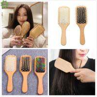 【BEIBEI】 Qipin Wooden Airbag Massager Comb Anti-static Hairdressing Slab Scalp Hairbrush Cushion Tool