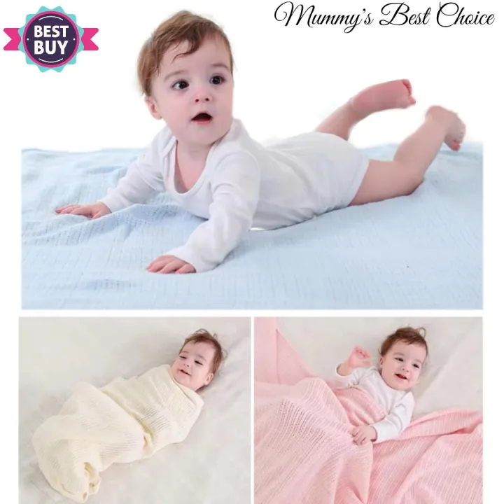 [SG Ready Stock] Safe Sleep Anti Suffocation Cellular Soft Cotton