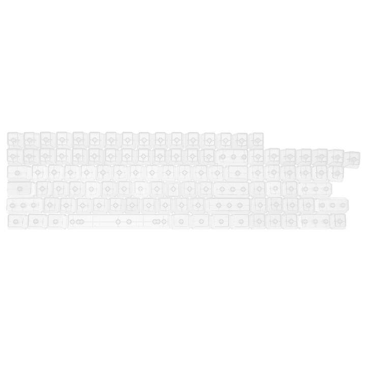 104 Keys Transparent ABS Blank Keycaps For OEM MX Switches Gaming