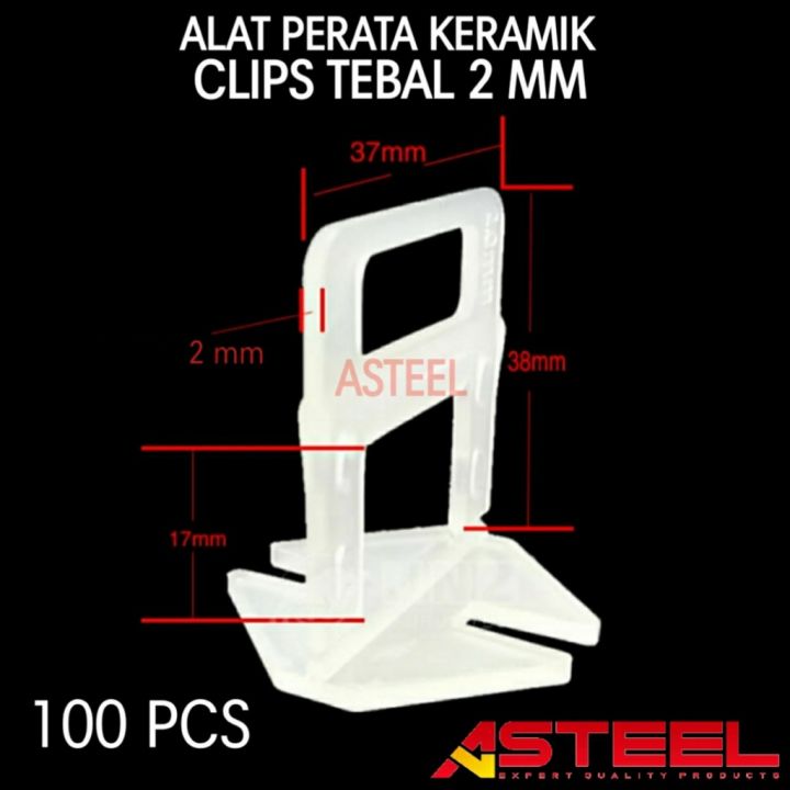 Clip Klip Alat Perata Pasang Keramik Tebal 2mm 2 Mm Model Pasak Spacer