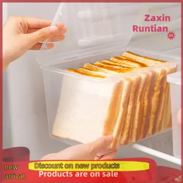 1pc Large Clear Bread Box, Fresh-Keeping Airtight Storage Container For  Bread And Toast, Plastic Bread Keeper, Home Kitchen Supplies