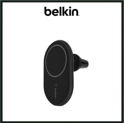 Belkin WIC004 car phone holder with magnetic wireless car charger, 10W, suitable for iPhone 14/13/12, with cable USB-C 1.2 meters, 2-year warranty