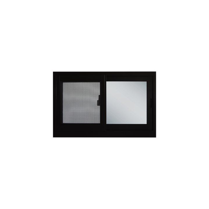 หน้าต่างบานเลื่อนอลูมิเนียมสีดำ-สูง-50-cm-กว้าง-80-cm-sankyoalumi-j-trust-series-sliding-window-50x80-cm-black