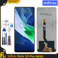 Beyondwolf หน้าจอจอ LCD แบบดั้งเดิม100% สำหรับ Infinix Note 10 Pro/ X695 X695D หน้าจอ LCD และหน้าจอสัมผัสชุดประกอบดิจิไทเซอร์สำหรับ Infinix X695หน้าจอ LCD