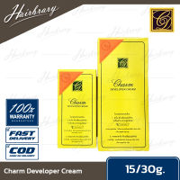 Charm ชาร์ม Developer Cream 15/30g. ดีเวลล็อปเปอร์ครีม (กล่องเหลือ) ครีมฟอกผิวและเปลี่ยนสีขน ทำให้ผิวดูขาวขึ้นและสีขนจางลง