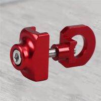 Chain Tension Adjuster Motorcycle Chain Tensioner Universal Bike Chain Regulator Repair Tool for Folded Road Bike ( Red )