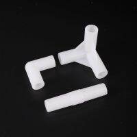 Garden Irrigation ID 8mm Plastic Tee Elobow Straight Joint Greenhouse Shed 10pcs