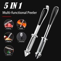 5 in 1 Multi-functional Vegetable Peeler Potato Carrot Grater Fruit Peeler with Beer Opener Kitchen gadget Accessories Tool Graters  Peelers Slicers