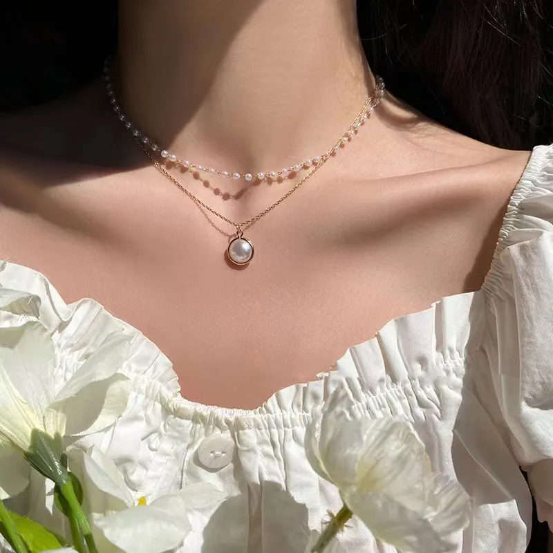 Pearl and Heart Necklace – Stella+Gemma