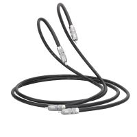 Viborg VA803 High-End Pure Solid Silver Premium Audio Interconnect Cable Phono to Phono Stereo Analogue Interconnect Cable